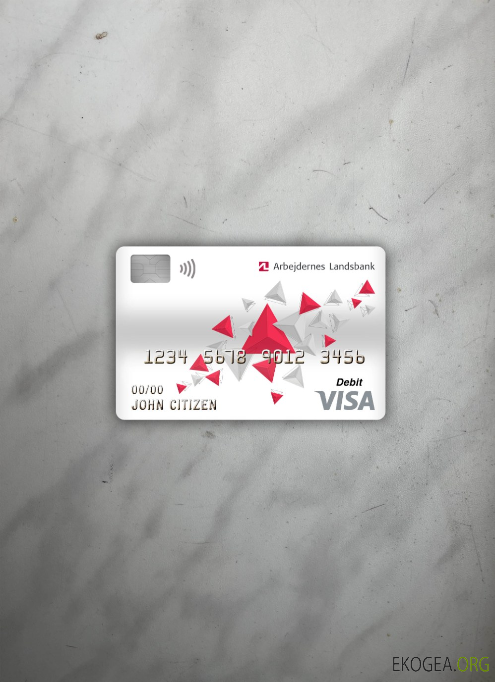 Danemark Arbejdernes landsbank banque carte de débit visa photolook ,